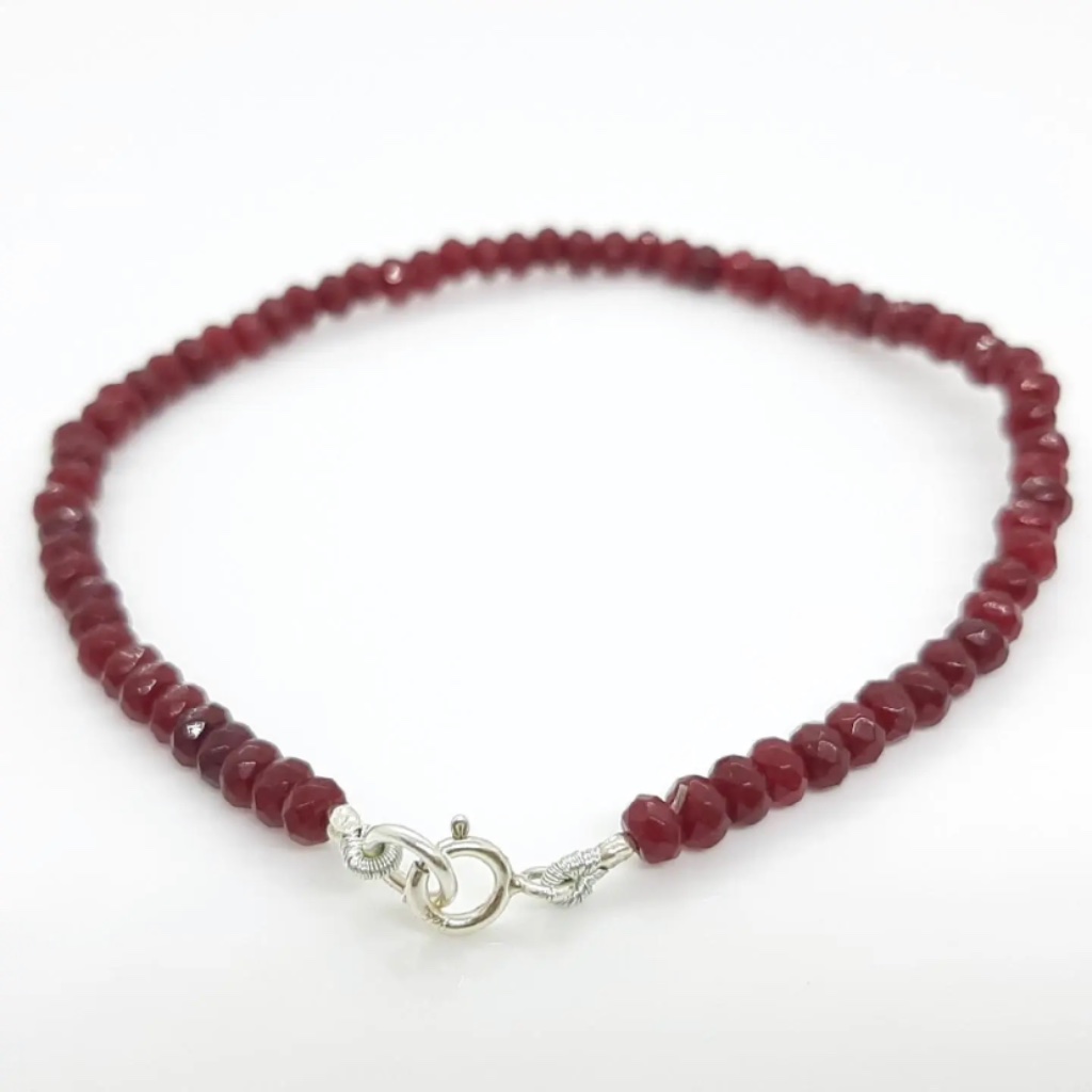 Ruby Gemstone Bracelet